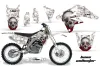 Suzuki RMZ 250 Dirt Bike Graphic Kit - 2007-2009 Bone Collector White