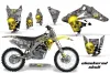 Suzuki RMZ 250 Dirt Bike Graphic Kit - 2007-2009 Checkered Skull Yellow