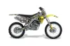 Suzuki RMZ 250 Dirt Bike Graphic Kit - 2007-2009 Checkered Skull Yellow