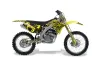 Suzuki RMZ 250 Dirt Bike Graphic Kit - 2007-2009 Skulls and Hammers Yellow