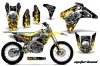 Suzuki RMZ 450 Dirt Bike Graphic Kit - 2005-2006 Motorhead Black
