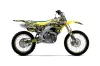 Suzuki RMZ 450 Dirt Bike Graphic Kit - 2005-2006 Silver Star - Silverhaze Yellow