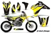 Suzuki RMZ 450 Dirt Bike Graphic Kit - 2005-2006 Tribal Flames Yellow
