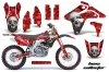 Suzuki RMZ 450 Dirt Bike Graphic Kit - 2007 Bone Collector Red