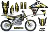 Suzuki RMZ 450 Dirt Bike Graphic Kit - 2007 Mad Hatter Black
