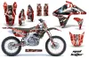 Suzuki RMZ 450 Dirt Bike Graphic Kit - 2007 Mad Hatter Red