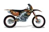 Suzuki RMZ 450 Dirt Bike Graphic Kit - 2008-2016 Firestorm Black