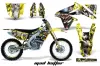 Suzuki RMZ 450 Dirt Bike Graphic Kit - 2008-2016 Mad Hatter Yellow