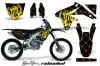 Suzuki RMZ 450 Dirt Bike Graphic Kit - 2008-2016 Silver Star - Reloaded Yellow