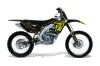 Suzuki RMZ 450 Dirt Bike Graphic Kit - 2008-2016 Silver Star - Reloaded Yellow