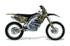 Suzuki RMZ 450 Dirt Bike Graphic Kit - 2008-2016 Silver Star - Silverhaze Yellow