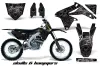 Suzuki RMZ 450 Dirt Bike Graphic Kit - 2008-2016 Skulls and Hammers Silver