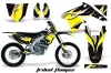 Suzuki RMZ 450 Dirt Bike Graphic Kit - 2008-2016 Tribal Flames Yellow