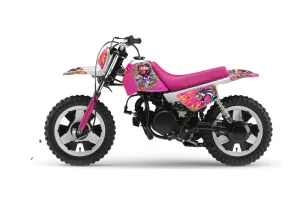 Yamaha PW50 Dirt Bike Graphic Kit - 1990-2022 Ed Hardy - Love Kills Pink