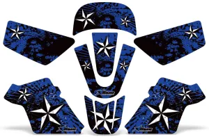 Yamaha PW80 Dirt Bike Graphic Kit - 1996-2006 Northstar Blue