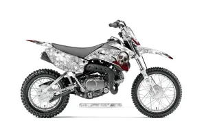 Yamaha TTR110 Dirt Bike Graphic Kit - 2008-2024 Bone Collector White