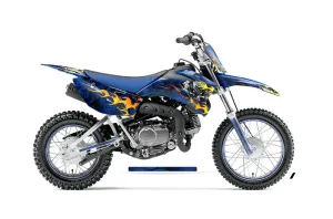 Yamaha TTR110 Dirt Bike Graphic Kit - 2008-2024 Motorhead Blue
