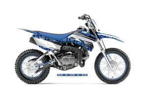 Yamaha TTR110 Dirt Bike Graphic Kit - 2008-2024 Plaid Blue