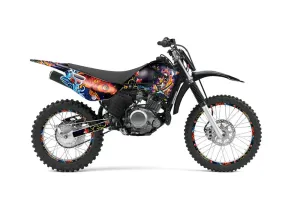 Yamaha TTR125 Dirt Bike Graphic Kit - 2000-2007 Ed Hardy - Pirates Black