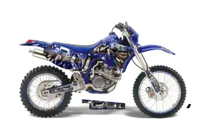 Yamaha WR250 Dirt Bike Graphic Kit - 1998-2002 Mad Hatter Blue