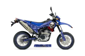 Yamaha WR250 R/X Dirt Bike Graphic Kit - 2007-2020 Bone Collector Blue