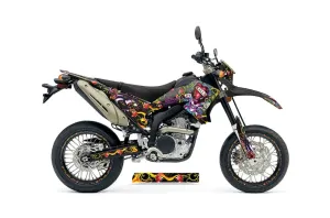 Yamaha WR250 R/X Dirt Bike Graphic Kit - 2007-2020 Ed Hardy - Love Kills Black