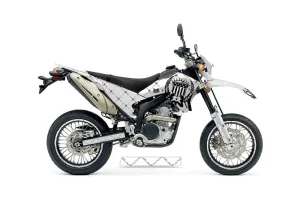 Yamaha WR250 R/X Dirt Bike Graphic Kit - 2007-2020 Silver Star - Reloaded White