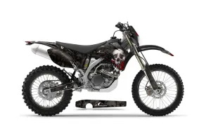 Yamaha WR250F Dirt Bike Graphic Kit - 2007-2014 Bone Collector Black