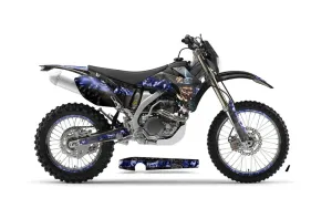 Yamaha WR250F Dirt Bike Graphic Kit - 2007-2014 Mad Hatter Blue