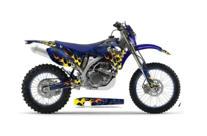Yamaha WR250F Dirt Bike Graphic Kit - 2007-2014 Motorhead Blue