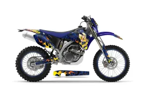 Yamaha WR250F Dirt Bike Graphic Kit - 2007-2014 Motorhead Mandy Blue