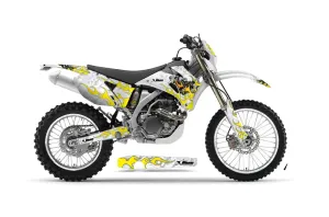 Yamaha WR250F Dirt Bike Graphic Kit - 2007-2014 Motorhead White