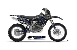 Yamaha WR250F Dirt Bike Graphic Kit - 2007-2014 Silver Star - Silverhaze Blue