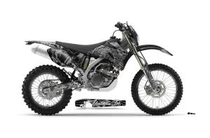 Yamaha WR250F Dirt Bike Graphic Kit - 2007-2014 Skulls and Hammers Silver