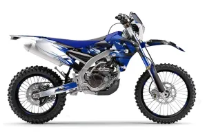 Yamaha WR250F / WR450F Dirt Bike Graphic Kit - 2015-2018 Carbon X Blue