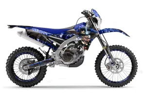Yamaha WR250F / WR450F Dirt Bike Graphic Kit - 2015-2018 Mad Hatter Blue