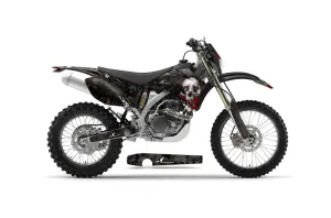 Yamaha WR450F Dirt Bike Graphic Kit - 2007-2011 Bone Collector Black
