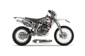 Yamaha WR450F Dirt Bike Graphic Kit - 2007-2011 Bone Collector White