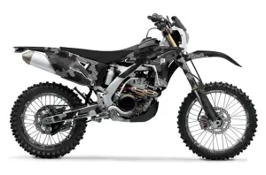 Yamaha WR450F Dirt Bike Graphic Kit - 2007-2011 Camoplate Black