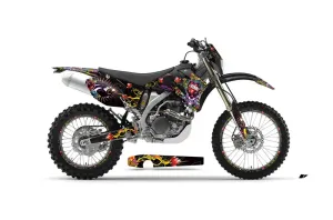 Yamaha WR450F Dirt Bike Graphic Kit - 2007-2011 Ed Hardy - Love Kills Black