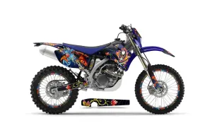 Yamaha WR450F Dirt Bike Graphic Kit - 2007-2011 Ed Hardy - Pirates Blue