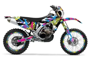 Yamaha WR450F Dirt Bike Graphic Kit - 2007-2011 Flashback