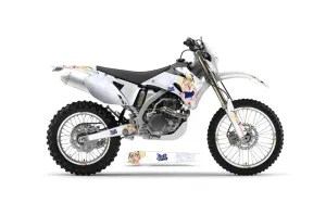 Yamaha WR450F Dirt Bike Graphic Kit - 2007-2011 Mandy White