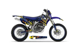 Yamaha WR450F Dirt Bike Graphic Kit - 2007-2011 Motorhead Blue