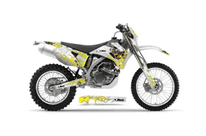 Yamaha WR450F Dirt Bike Graphic Kit - 2007-2011 Motorhead White