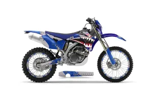 Yamaha WR450F Dirt Bike Graphic Kit - 2007-2011 P40 Warhawk Blue