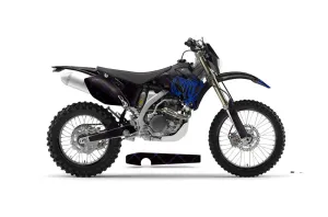 Yamaha WR450F Dirt Bike Graphic Kit - 2007-2011 Silver Star - Reloaded Black