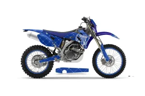 Yamaha WR450F Dirt Bike Graphic Kit - 2007-2011 Silver Star - Reloaded Blue