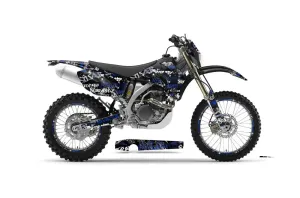 Yamaha WR450F Dirt Bike Graphic Kit - 2007-2011 Silver Star - Silverhaze Blue