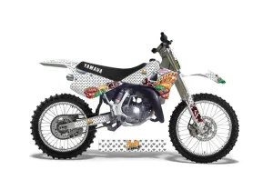 Yamaha YZ125 2 Stroke Dirt Bike Graphic Kit - 1991-1992 Vegas Baller White